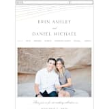 "Lined" - Wedding Website in Cloud by Erin Deegan - Mobile Layout