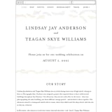 "Little Wreath" - Wedding Website in Pearl by Phrosné Barwood - Guest Management