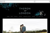 "Midnight Garden" - Wedding Website in Midnight by Lori Wemple - Desktop Design
