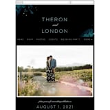 "Midnight Garden" - Wedding Website in Midnight by Lori Wemple - Mobile Layout