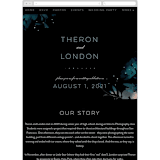 "Midnight Garden" - Wedding Website in Midnight by Lori Wemple - Mobile Layout