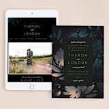 "Midnight Garden" - Wedding Website in Midnight by Lori Wemple - Match Your Stationery