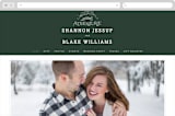 "Adventurous" - Wedding Website in Pine by Sarah Brown - Desktop Design