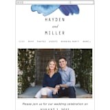 "Modern Water" - Wedding Website in Celestial by Olivia Raufman - Mobile Layout