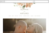 "Bloom" - Wedding Website in Tea by Leah Bisch - Desktop Design