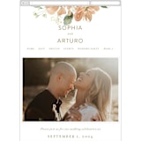 "Bloom" - Wedding Website in Tea by Leah Bisch - Mobile Layout