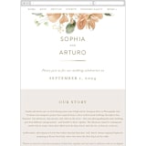 "Bloom" - Wedding Website in Tea by Leah Bisch - Mobile Layout
