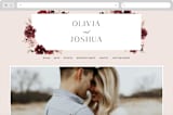 "Emyn" - Wedding Website in Burgundy by Itsy Belle Studio - Desktop Design