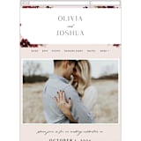"Emyn" - Wedding Website in Burgundy by Itsy Belle Studio - Mobile Layout