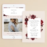 "Emyn" - Wedding Website in Burgundy by Itsy Belle Studio - Match Your Stationery