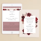 "Emyn" - Wedding Website in Burgundy by Itsy Belle Studio - Match Your Stationery