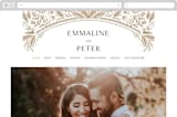 "Charmed" - Wedding Website in Honey by Jen Owens - Desktop Design