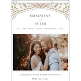 "Charmed" - Wedding Website in Honey by Jen Owens - Mobile Layout