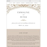 "charmed" - Wedding Website in Honey by Jen Owens - Mobile Layout