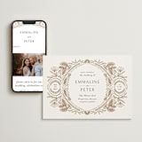 "Charmed" - Wedding Website in Honey by Jen Owens - Match Your Stationery