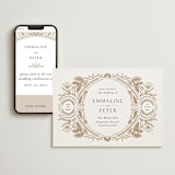 "charmed" - Wedding Website in Honey by Jen Owens - Match Your Stationery