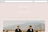 "Lovely Day" - Wedding Website in Rose Quartz by Leah Bisch - Desktop Design