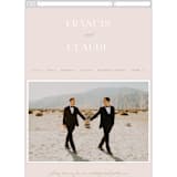 "Lovely Day" - Wedding Website in Rose Quartz by Leah Bisch - Mobile Layout