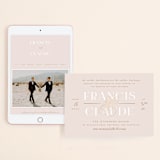 "Lovely Day" - Wedding Website in Rose Quartz by Leah Bisch - Match Your Stationery