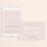 "Lovely Day" - Wedding Website in Rose Quartz by Leah Bisch - Match Your Stationery