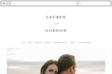 "The Field Of Love" - Wedding Website in Evergreen by Petra Kern - Desktop Design