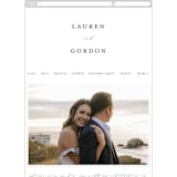 "The Field Of Love" - Wedding Website in Evergreen by Petra Kern - Mobile Layout