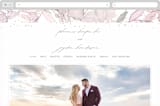 "side romance" - Wedding Website in Sunset by Phrosné Barwood - Desktop Design