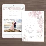 "side romance" - Wedding Website in Sunset by Phrosné Barwood - Match Your Stationery
