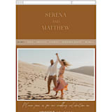 "Modern Traditionalist" - Wedding Website in Butterscotch by Morgan Kendall - Mobile Layout