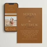 "Modern Traditionalist" - Wedding Website in Butterscotch by Morgan Kendall - Match Your Stationery