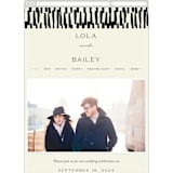 "Stripes" - Wedding Website in Ink by Morgan Kendall - Mobile Layout