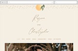 "Essence" - Wedding Website in Ivory by Laura Bolter - Desktop Design