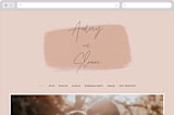 "Script" - Wedding Website in Mauve by Nazia Hyder - Desktop Design