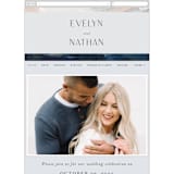 "Evelyn" - Wedding Website in Capri by Nicole Walsh - Mobile Layout