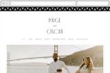 "Arcadia" - Wedding Website in Onyx by Jennifer Wick - Desktop Design