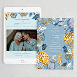 "The Love Birds" - Wedding Website in Teapot by Morgan Ramberg - Match Your Stationery