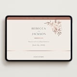 "Lovely" - Wedding Website in Creme by Stardust Design Studio - Desktop Design