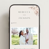 "Lovely" - Wedding Website in Creme by Stardust Design Studio - Mobile Layout