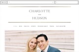 "Heard the news" - Wedding Website in Cotton by Stacey Meacham - Desktop Design