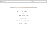 "Heard the news" - Wedding Website in Cotton by Stacey Meacham - Desktop Design