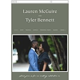 "Modern Bookmark" - Wedding Website in Cactus by Jill Means - Mobile Layout