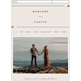 "Surround" - Wedding Website in Ivory by Brianne Larsen - Mobile Layout