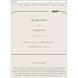 "Surround" - Wedding Website in Ivory by Brianne Larsen - Mobile Layout