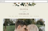 "A Garden Wedding" - Wedding Website in Magnolia by Chris Griffith - Desktop Design