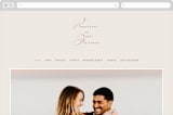 "Delicate Names" - Wedding Website in Buttercream by Jessica Williams - Desktop Design