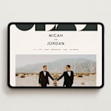 "Kenai" - Wedding Website in Shadow by Carly Reed Walker - Desktop Design
