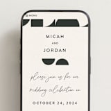 "Kenai" - Wedding Website in Shadow by Carly Reed Walker - Mobile Layout
