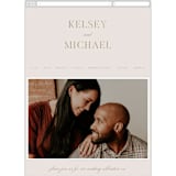"Emblem" - Wedding Website in Champagne by Everett Paper Goods - Mobile Layout