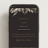 "Garden" - Wedding Website in Mahogany by Leah Bisch - Mobile Layout