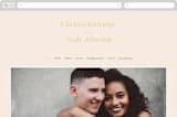 "Brooklynite" - Wedding Website in Bisque by Annie Clark - Desktop Design